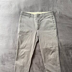 OUTLIER 60/30 Chino Men's Pants, Gray, Cotton Blend, Size 30 x 28, Made in USA